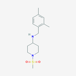 N-[(2,4-dimethylphenyl)methyl]-1-methylsulfonylpiperidin-4-amine