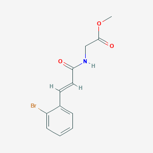 molecular formula C12H12BrNO3 B7497269 methyl 2-[[(E)-3-(2-bromophenyl)prop-2-enoyl]amino]acetate 