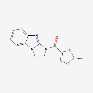 molecular formula C15H13N3O2 B7497314 1,2-Dihydroimidazo[1,2-a]benzimidazol-3-yl-(5-methylfuran-2-yl)methanone 