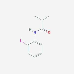 molecular formula C10H12INO B7497401 N-(2-iodophenyl)-2-methylpropanamide 