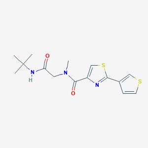 N-[2-(tert-butylamino)-2-oxoethyl]-N-methyl-2-thiophen-3-yl-1,3-thiazole-4-carboxamide