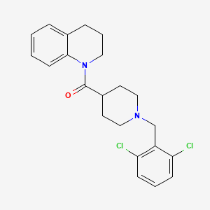 [1-[(2,6-dichlorophenyl)methyl]piperidin-4-yl]-(3,4-dihydro-2H-quinolin-1-yl)methanone