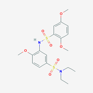 N-[5-(diethylsulfamoyl)-2-methoxyphenyl]-2,5-dimethoxybenzenesulfonamide