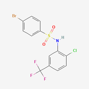 4-bromo-N-[2-chloro-5-(trifluoromethyl)phenyl]benzenesulfonamide
