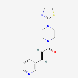 molecular formula C15H16N4OS B7497468 (E)-3-pyridin-3-yl-1-[4-(1,3-thiazol-2-yl)piperazin-1-yl]prop-2-en-1-one 