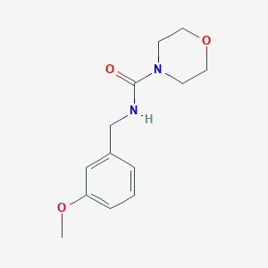 molecular formula C13H18N2O3 B7497474 N-[(3-methoxyphenyl)methyl]morpholine-4-carboxamide 