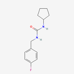 1-Cyclopentyl-3-[(4-fluorophenyl)methyl]urea
