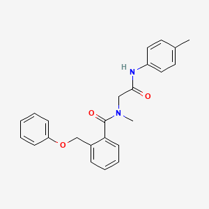 N-methyl-N-[2-(4-methylanilino)-2-oxoethyl]-2-(phenoxymethyl)benzamide