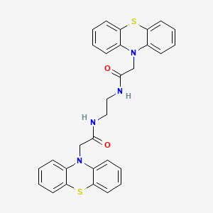 2-phenothiazin-10-yl-N-[2-[(2-phenothiazin-10-ylacetyl)amino]ethyl]acetamide