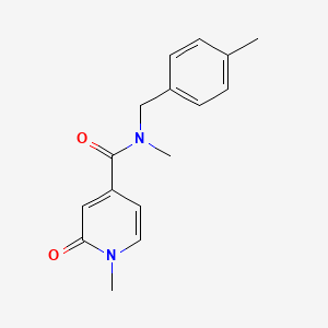 N,1-dimethyl-N-[(4-methylphenyl)methyl]-2-oxopyridine-4-carboxamide