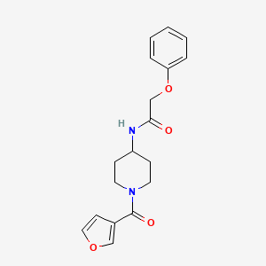 molecular formula C18H20N2O4 B7497607 N-[1-(furan-3-carbonyl)piperidin-4-yl]-2-phenoxyacetamide 