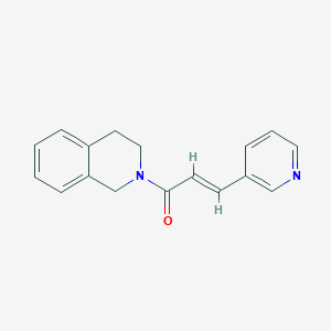 molecular formula C17H16N2O B7497792 (E)-1-(3,4-dihydro-1H-isoquinolin-2-yl)-3-pyridin-3-ylprop-2-en-1-one 