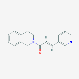 (E)-1-(3,4-dihydro-1H-isoquinolin-2-yl)-3-pyridin-3-ylprop-2-en-1-one