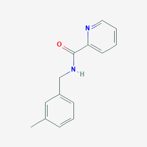 molecular formula C14H14N2O B7497828 N-[(3-methylphenyl)methyl]pyridine-2-carboxamide 