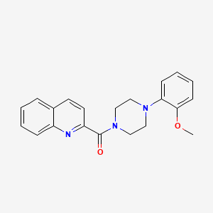 molecular formula C21H21N3O2 B7497921 [4-(2-Methoxyphenyl)piperazin-1-yl](quinolin-2-yl)methanone 