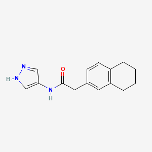N-(1H-pyrazol-4-yl)-2-(5,6,7,8-tetrahydronaphthalen-2-yl)acetamide