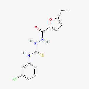 1-(3-Chlorophenyl)-3-[(5-ethylfuran-2-carbonyl)amino]thiourea