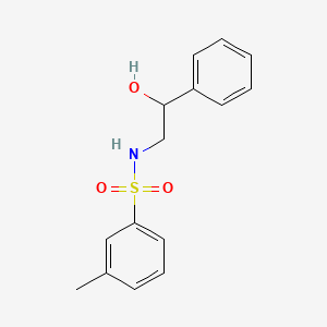 molecular formula C15H17NO3S B7497937 N-(2-hydroxy-2-phenylethyl)-3-methylbenzenesulfonamide 