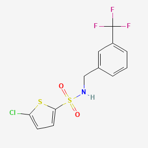 5-chloro-N-[[3-(trifluoromethyl)phenyl]methyl]thiophene-2-sulfonamide