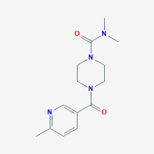 N,N-dimethyl-4-(6-methylpyridine-3-carbonyl)piperazine-1-carboxamide