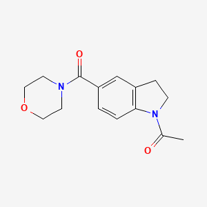 1-[5-(morpholinocarbonyl)-2,3-dihydro-1H-indol-1-yl]-1-ethanone