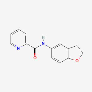 N-(2,3-dihydro-1-benzofuran-5-yl)pyridine-2-carboxamide