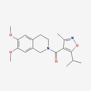 (6,7-dimethoxy-3,4-dihydro-1H-isoquinolin-2-yl)-(3-methyl-5-propan-2-yl-1,2-oxazol-4-yl)methanone