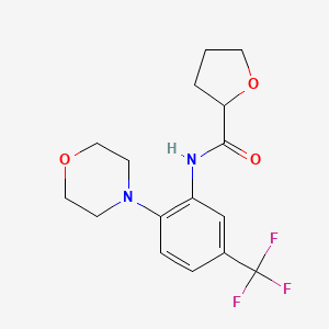 N-[2-morpholin-4-yl-5-(trifluoromethyl)phenyl]oxolane-2-carboxamide