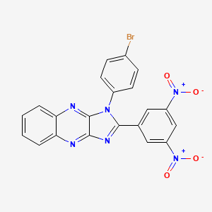 1-(4-bromophenyl)-2-(3,5-dinitrophenyl)-1H-imidazo[4,5-b]quinoxaline