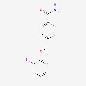 4-[(2-Iodophenoxy)methyl]benzamide