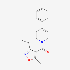 (3-ethyl-5-methyl-1,2-oxazol-4-yl)-(4-phenyl-3,6-dihydro-2H-pyridin-1-yl)methanone