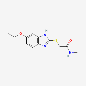2-[(6-ethoxy-1H-benzimidazol-2-yl)sulfanyl]-N-methylacetamide