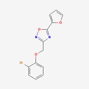 3-[(2-Bromophenoxy)methyl]-5-(furan-2-yl)-1,2,4-oxadiazole