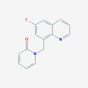 1-[(6-Fluoroquinolin-8-yl)methyl]pyridin-2-one