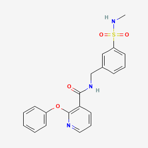 N-[[3-(methylsulfamoyl)phenyl]methyl]-2-phenoxypyridine-3-carboxamide