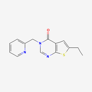 6-Ethyl-3-(pyridin-2-ylmethyl)thieno[2,3-d]pyrimidin-4-one