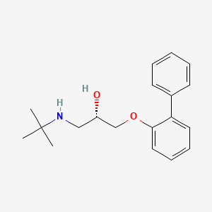 2-Propanol, 1-((1,1'-biphenyl)-2-yloxy)-3-((1,1-dimethylethyl)amino)-, (2S)-