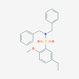 N,N-dibenzyl-5-ethyl-2-methoxybenzene-1-sulfonamide