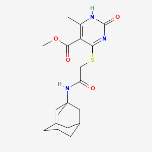 methyl 4-[2-(1-adamantylamino)-2-oxoethyl]sulfanyl-6-methyl-2-oxo-1H-pyrimidine-5-carboxylate