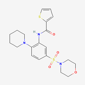 N-(5-morpholin-4-ylsulfonyl-2-piperidin-1-ylphenyl)thiophene-2-carboxamide