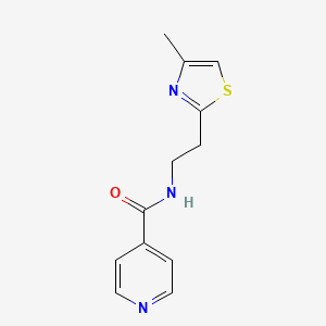 N-[2-(4-methyl-1,3-thiazol-2-yl)ethyl]pyridine-4-carboxamide