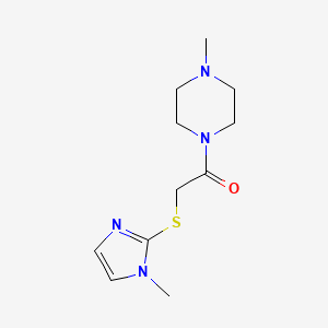 2-(1-Methylimidazol-2-yl)sulfanyl-1-(4-methylpiperazin-1-yl)ethanone