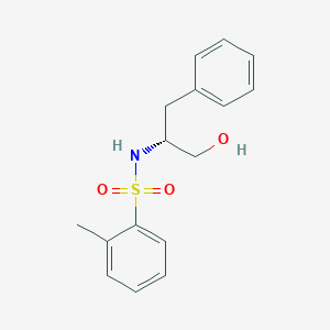 N-[(2R)-1-hydroxy-3-phenylpropan-2-yl]-2-methylbenzenesulfonamide