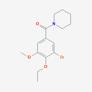(3-Bromo-4-ethoxy-5-methoxyphenyl)-piperidin-1-ylmethanone