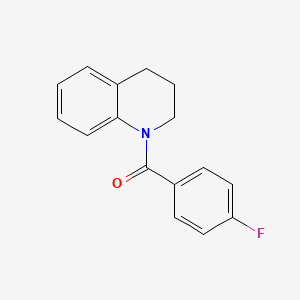 molecular formula C16H14FNO B7498640 1-(4-Fluorobenzoyl)-1,2,3,4-tetrahydroquinoline 