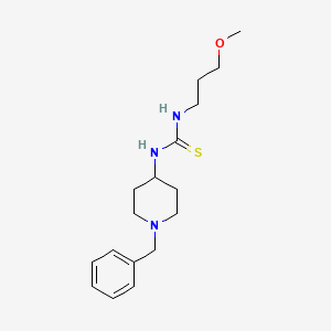 molecular formula C17H27N3OS B7498679 1-(1-Benzylpiperidin-4-yl)-3-(3-methoxypropyl)thiourea 