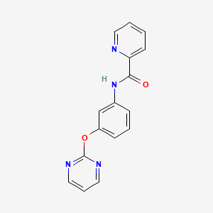 molecular formula C16H12N4O2 B7498708 N-(3-pyrimidin-2-yloxyphenyl)pyridine-2-carboxamide 