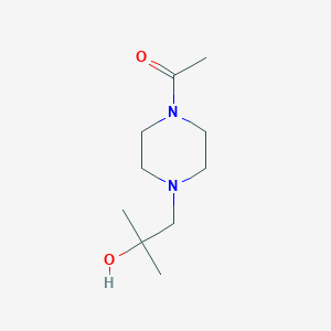 molecular formula C10H20N2O2 B7498724 1-[4-(2-Hydroxy-2-methylpropyl)piperazin-1-yl]ethanone 
