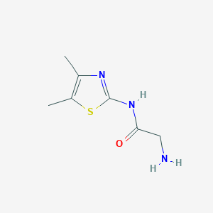 molecular formula C7H11N3OS B7498839 2-amino-N-(4,5-dimethyl-1,3-thiazol-2-yl)acetamide 