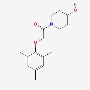 molecular formula C16H23NO3 B7498841 1-(4-Hydroxypiperidin-1-yl)-2-(2,4,6-trimethylphenoxy)ethanone 